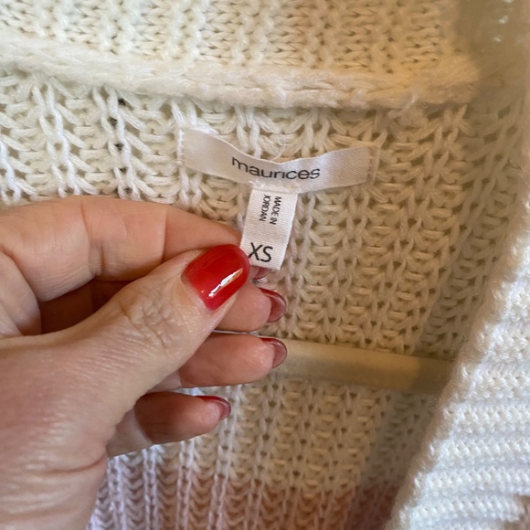 Maurices Ombre Cable Knit Open Front Cardigan - Picture 3 of 5